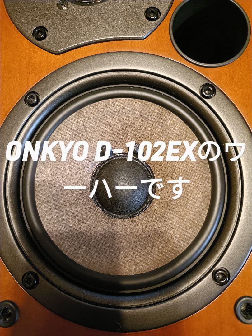 ONKYO D-102TX 吸音材交換、D-102EXのウーハーに交換