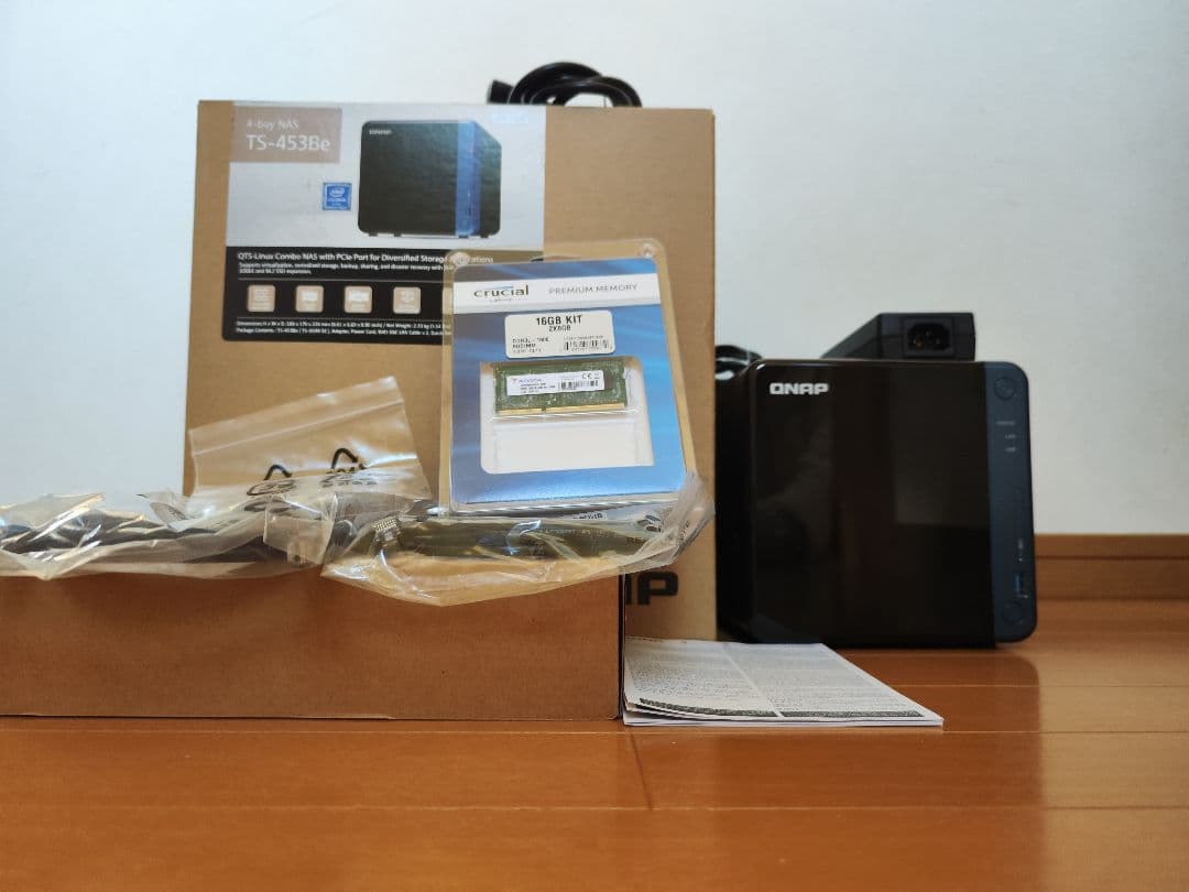 QNAP TS-453be NAS 本体 メモリ16GB拡張済み