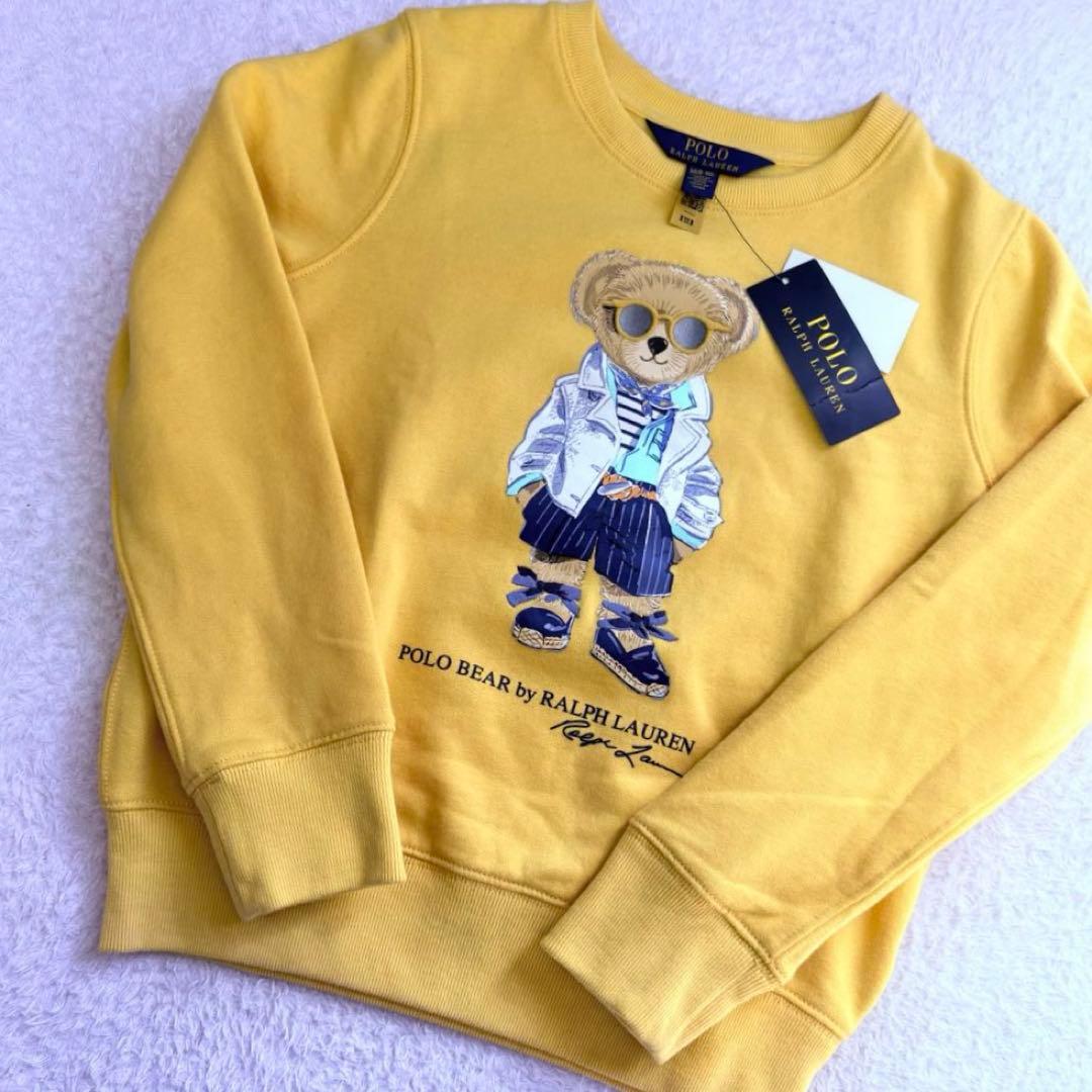新品未使用品✨ラルフローレン ポロベア トレーナー イエロー 140
