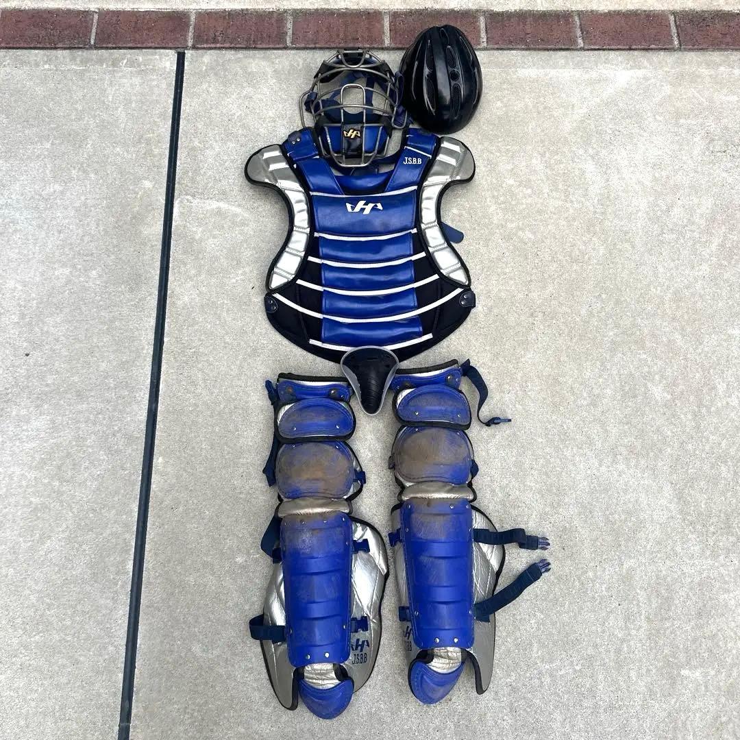 ハタケヤマ キャッチャー防具 限定色 軟式 大人 野球 捕手 フルセット