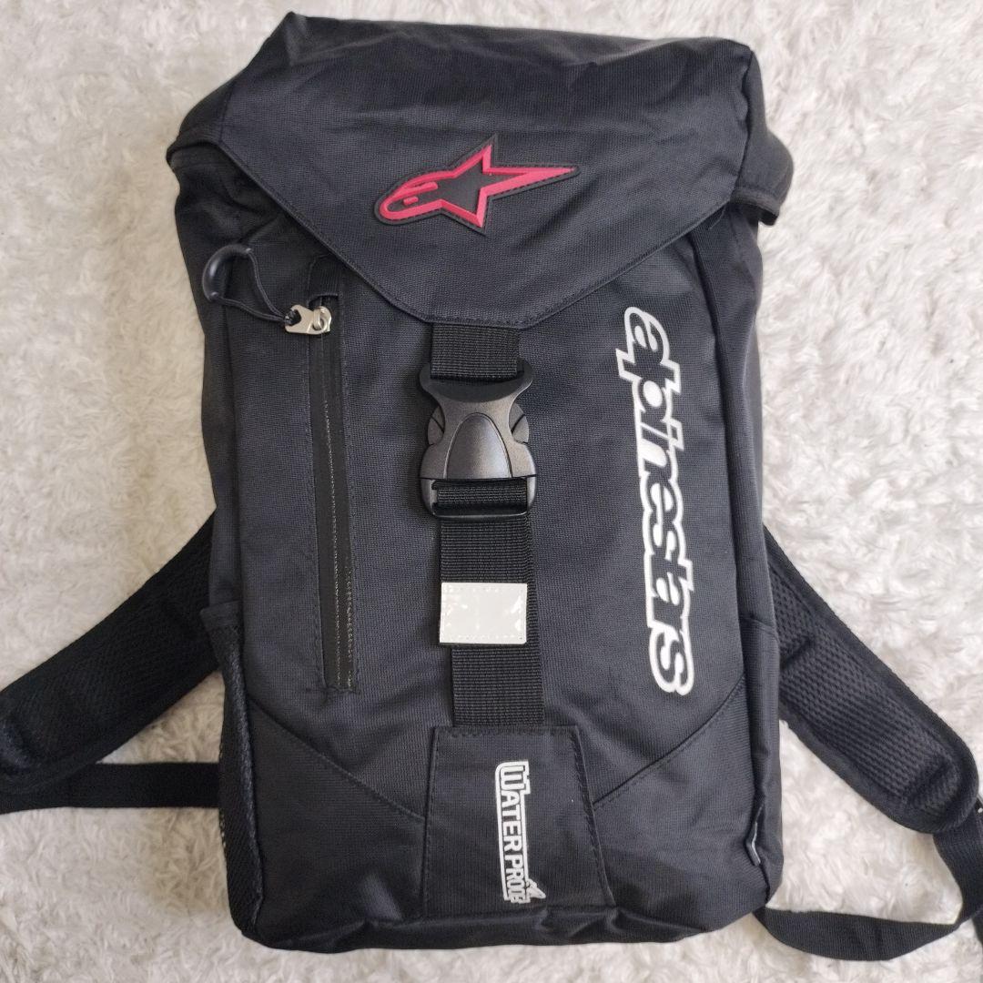 アルパインスターズ リュック バックパック バイク ブラック 黒 美品 新品