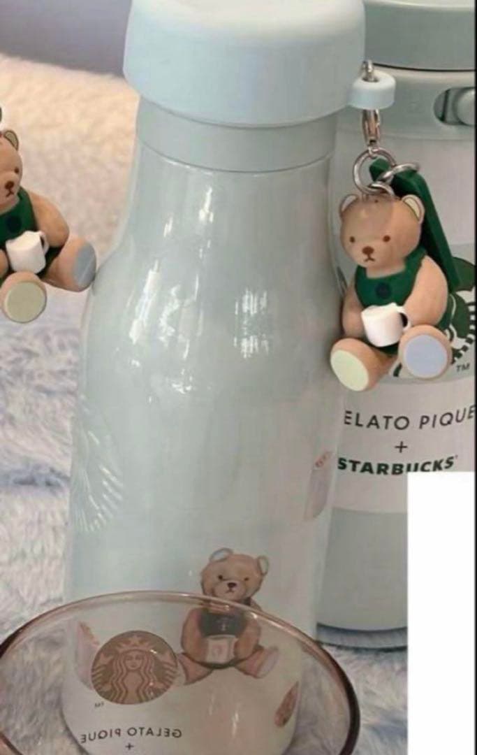 新品未使用☆スタバ ジェラピケ ステンレスボトル　 ミントグリーン