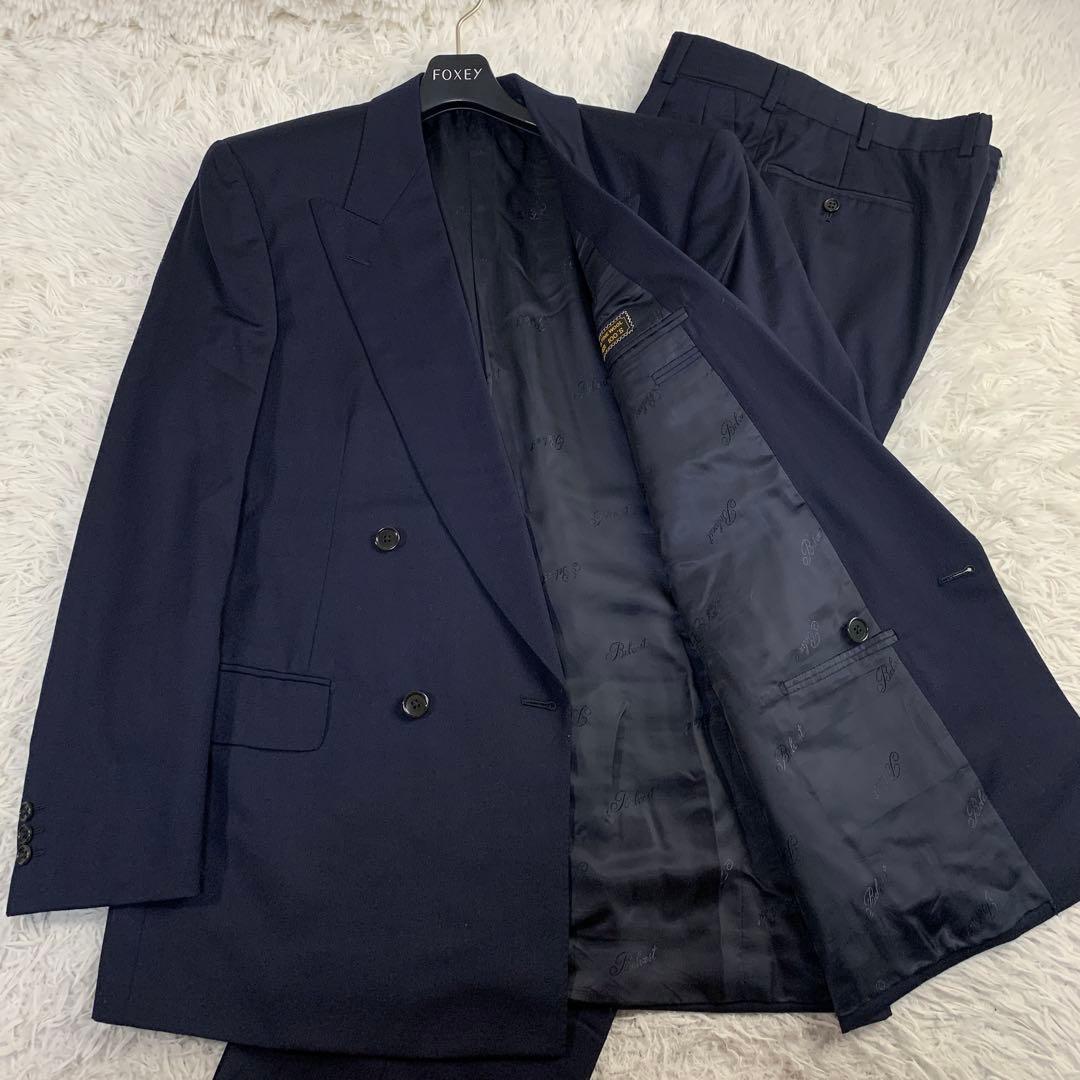 【極美品】BELVEST ダブルスーツセットアップ Super100’s 伊製