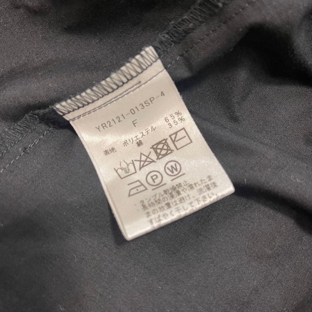 ヨリ　yori ボリュームギャザーブラウス　ブラック　黒 2021年製