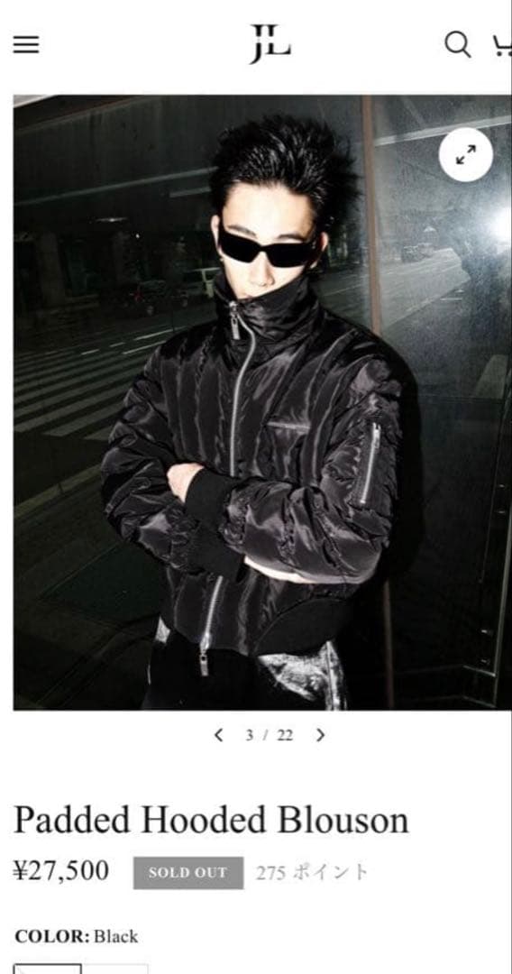 ジャケット・アウター Jentlouis Padded Hooded Blouson M
