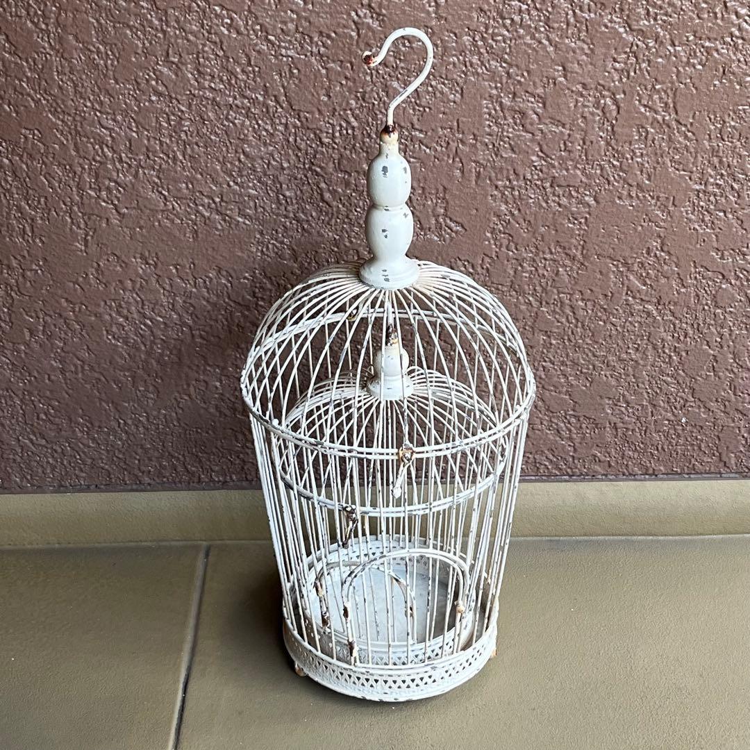 フレンチカントリー　シャビーシック　アンティーク調　バードケージ　鳥籠　大小