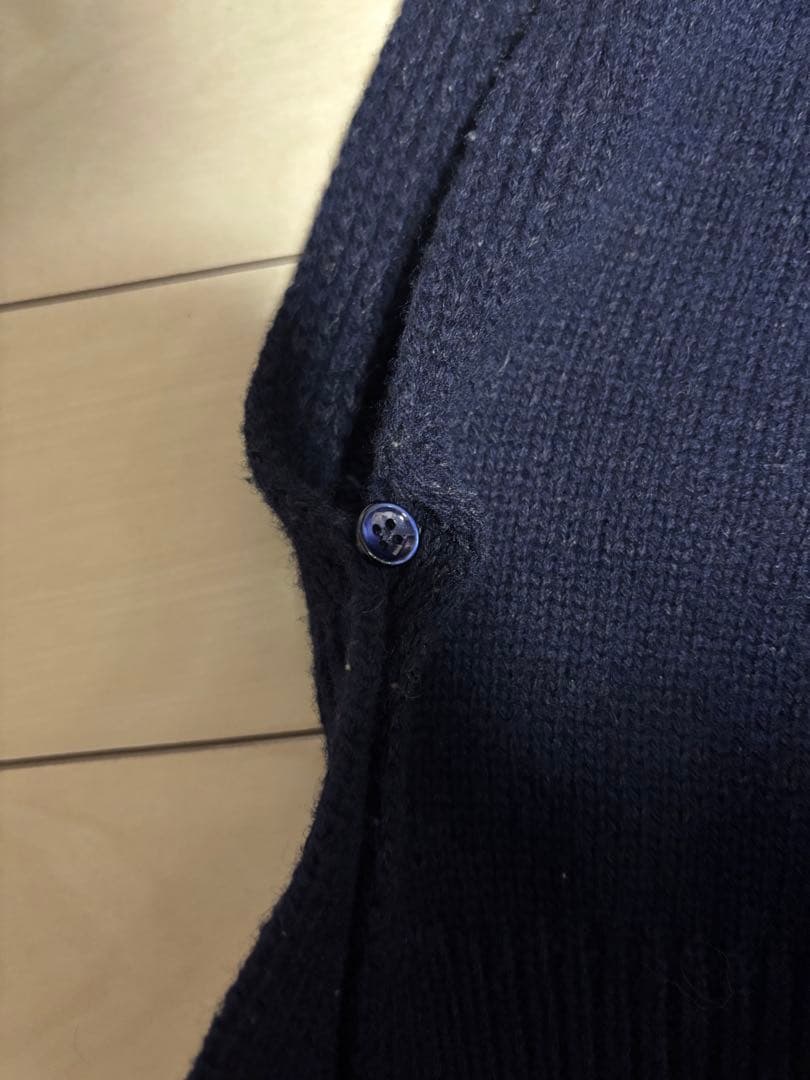 Maison Margiela マルジェラ Vネック ニットベスト ネイビー