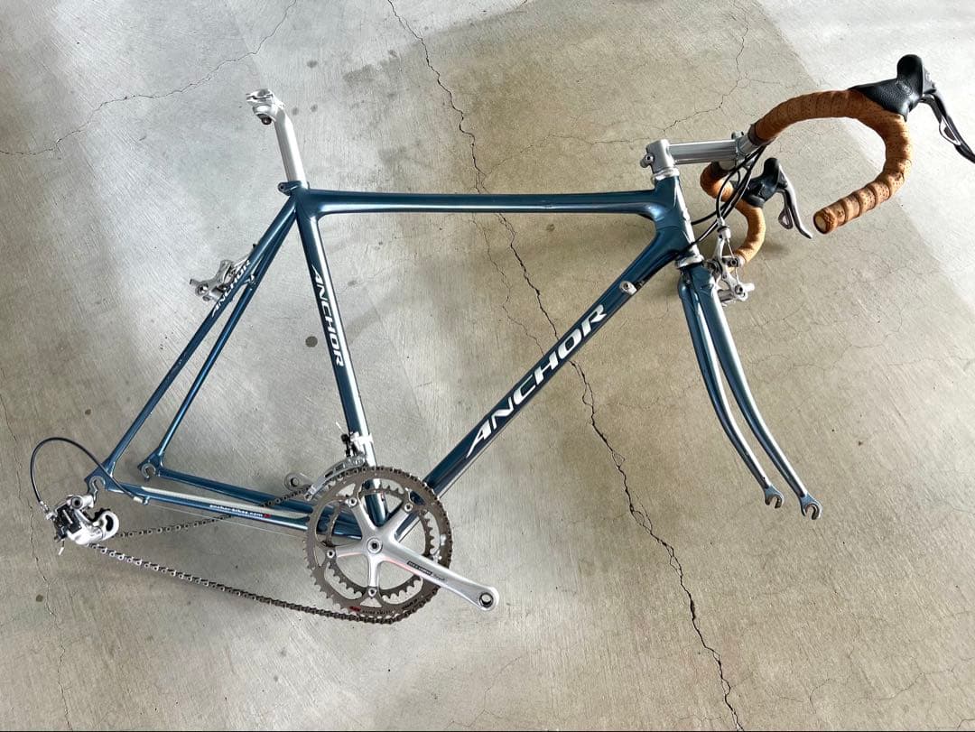 ANCHOR RNC7ネオコットロードバイクフレーム ダークシルバー