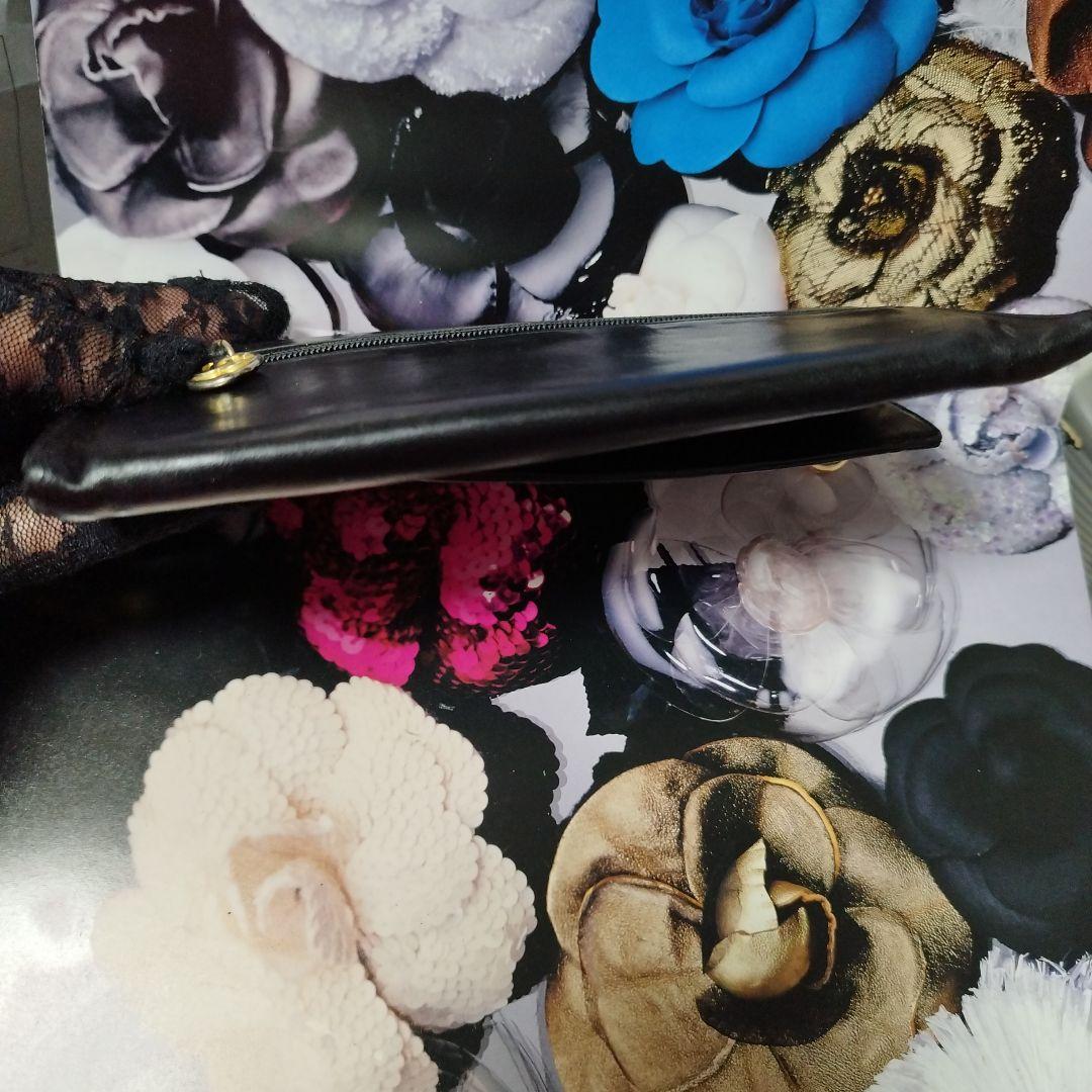 CHANEL ブラックレザー パーティバッグ斜めがけ