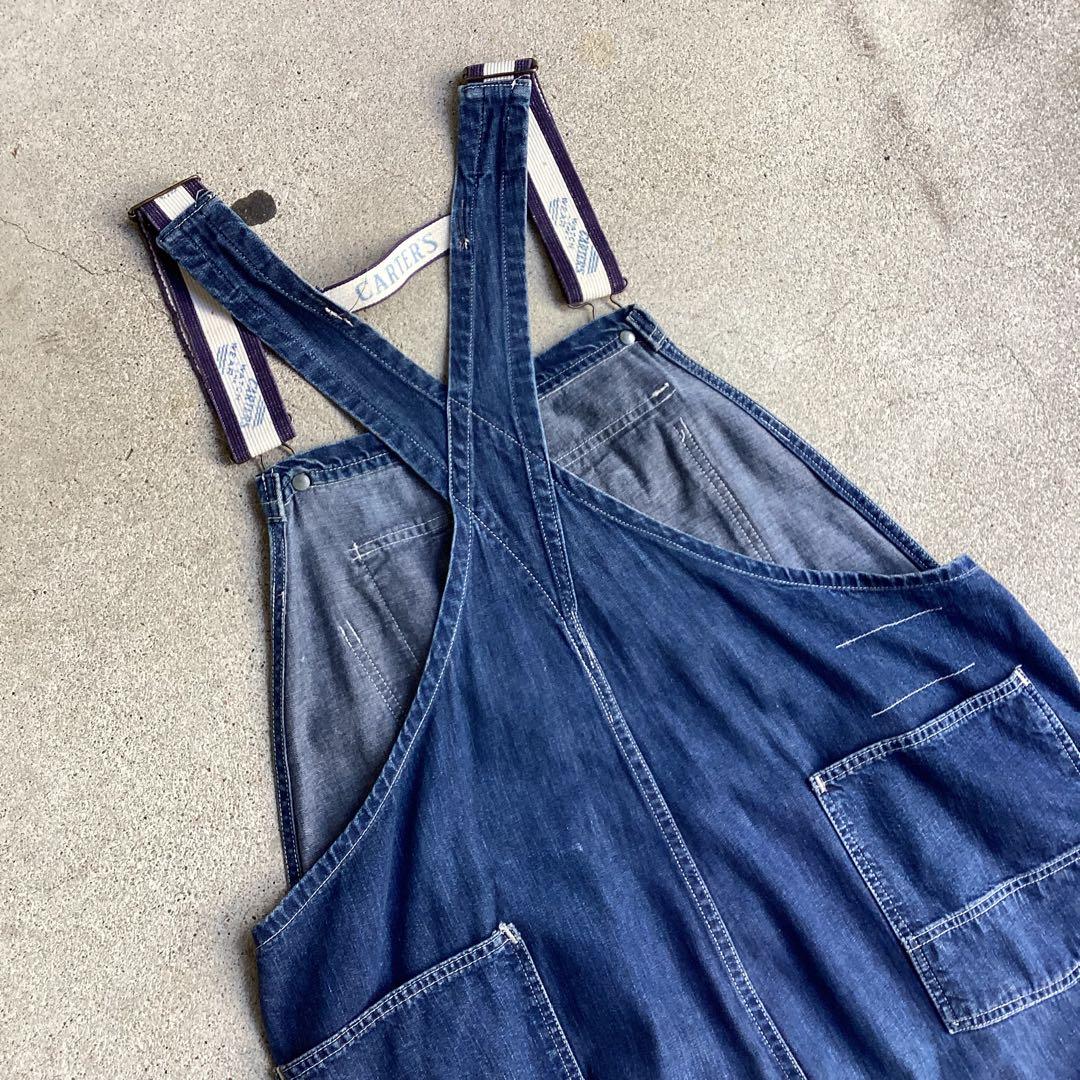 VTG 60s Carter's デニム オーバーオール ガチャポケ ミミ付き