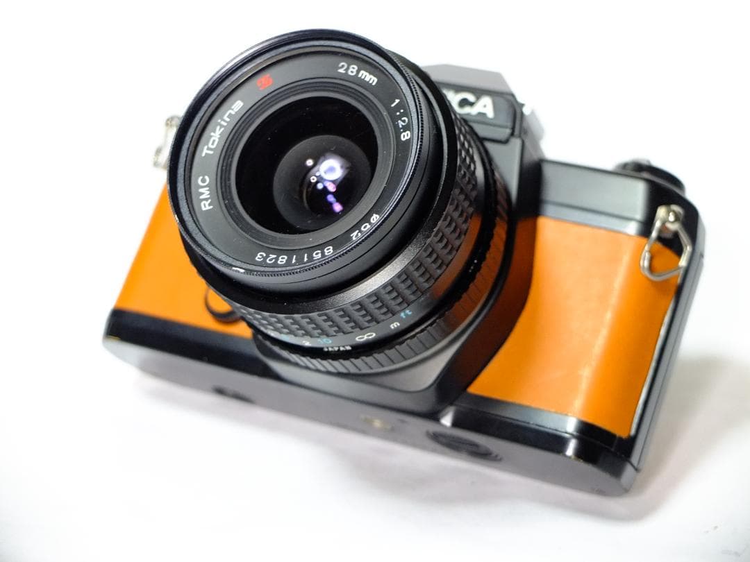 【実写確認整備品】ヤシカFX-3キャメルレザー仕様／トキナー28mmf2.8付