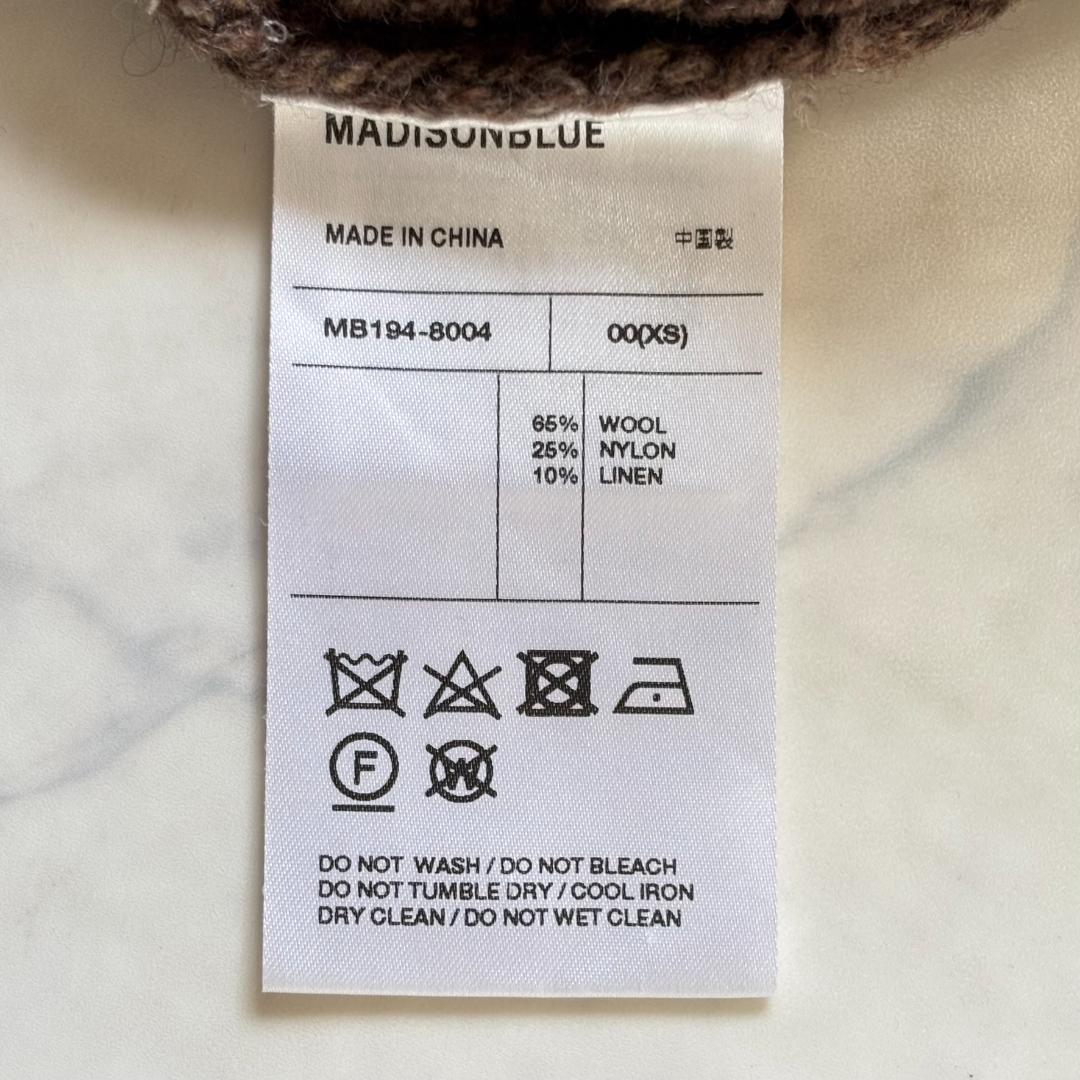 マディソンブルー タートルネックニット ワンピース ブラウン tn5