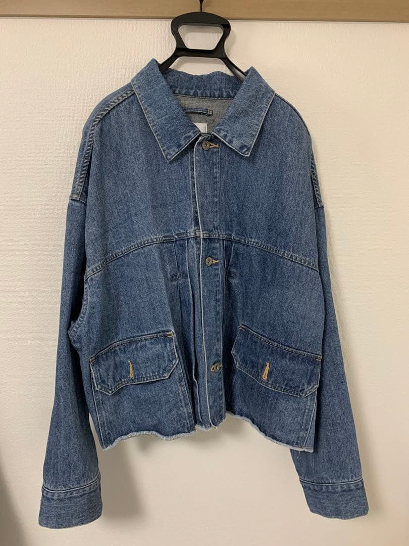 doublet　17AW CUT OFF SILK DENIM BLOUSON