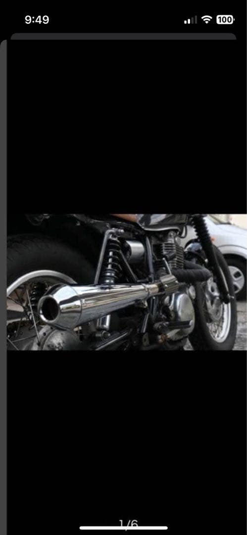 うにsr400キャブ車用 アップマフラー　サイレンサータイプ