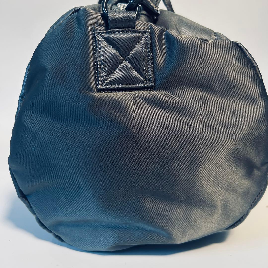 【未使用級】 ポーター タンカー ドラムバッグ シルバーグレー 2way 限定