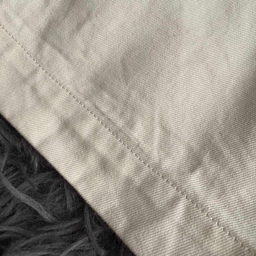 YAECA チノクロス ワイドテーパードパンツ 白29 上質コットン 日本製