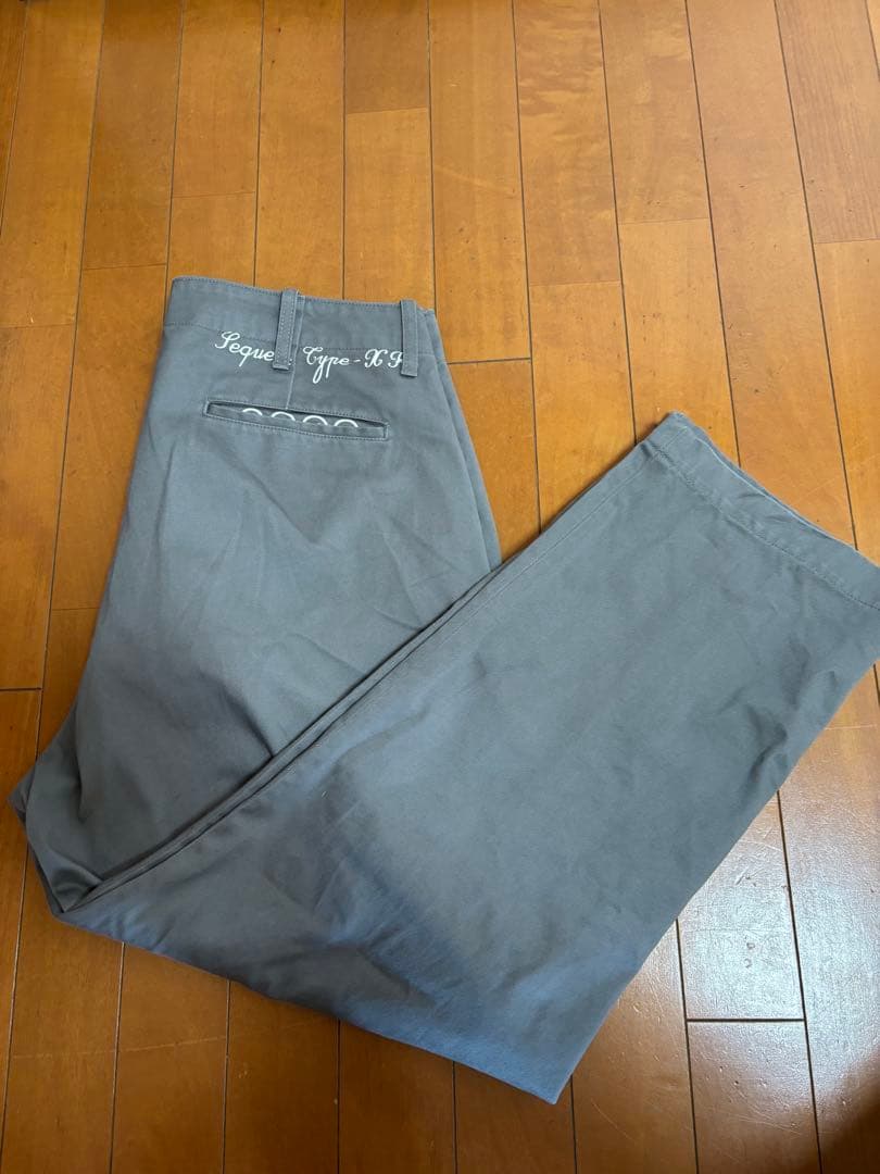 sequel ワークパンツ　チノパン　グレー　L シークエル　weekend