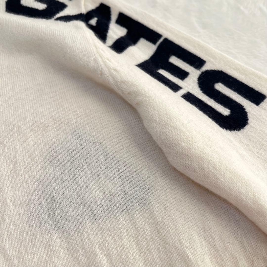 パーリーゲイツ カシミヤ100% ニットセーター ゴルフ アイボリー ロゴ 1