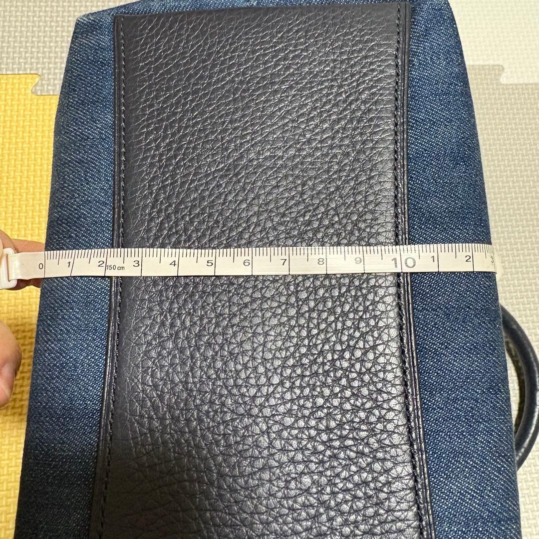 COACH コーチ　デニム ハンドバッグ　ミニエマサッチェル