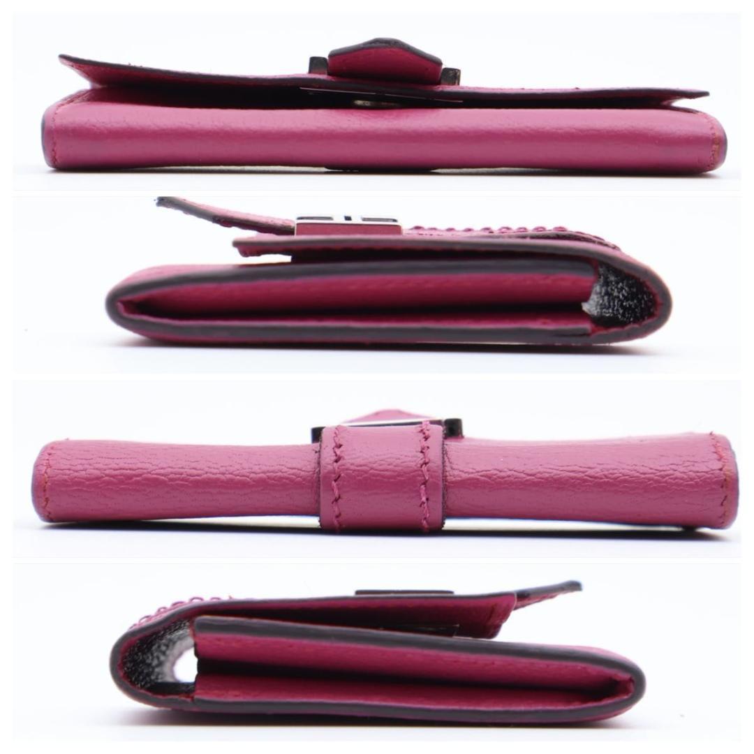 【極美品】HERMES ベアン　カードケース　シェーブル　名刺入れ　ピンク