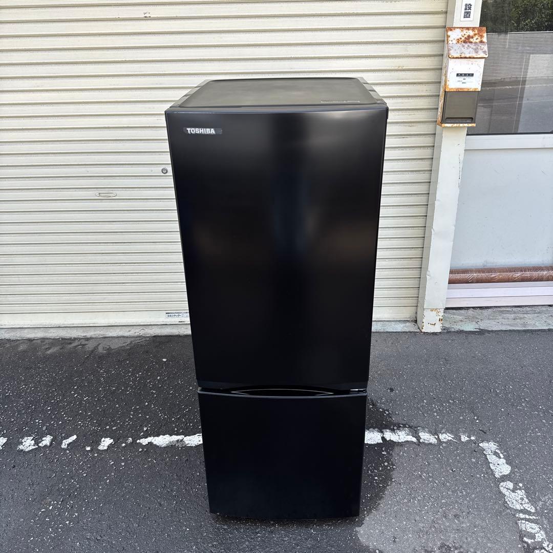 TOSHIBA 東芝　2ドア冷蔵庫 ブラック　GR-U15BS 2023年式