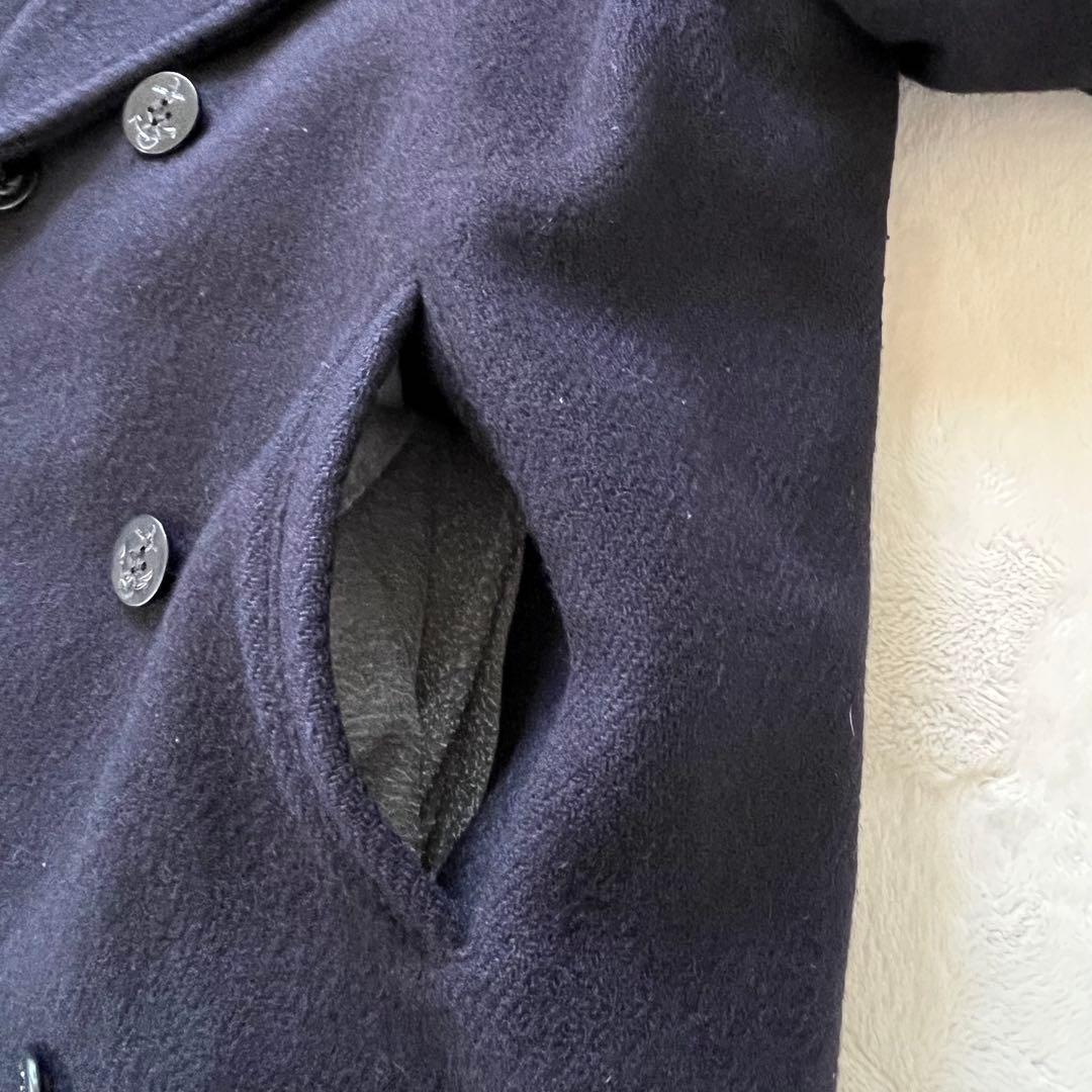 希少L✨ニューヨーカー ピーコート キルティング グリーン碇ヴィンテージ日本製