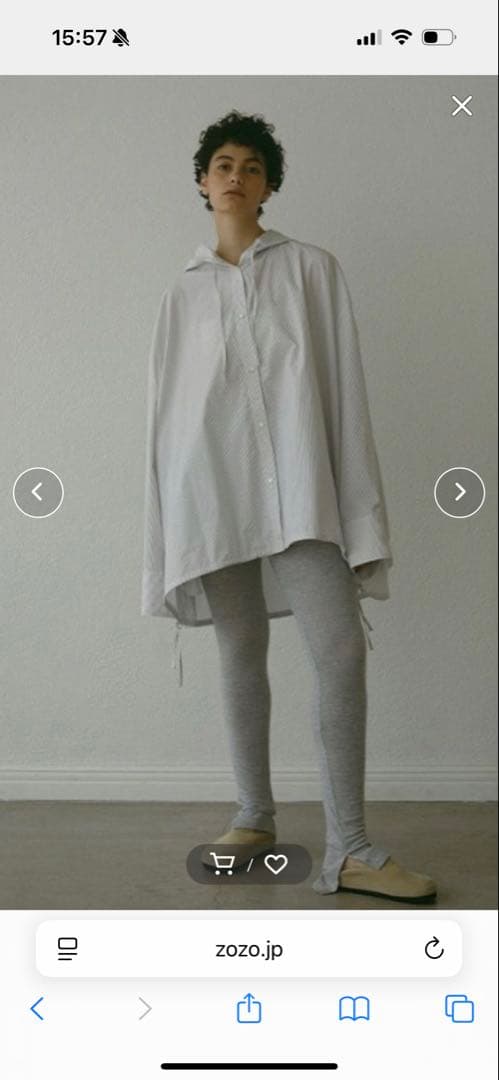 ETRE TOKYO カットソースリムスカパン