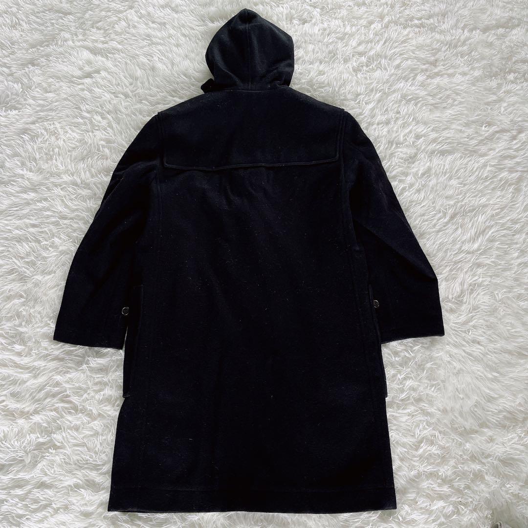 【MHL. 】ダッフルコート ウール メルトン生地 ブラック L サイズ