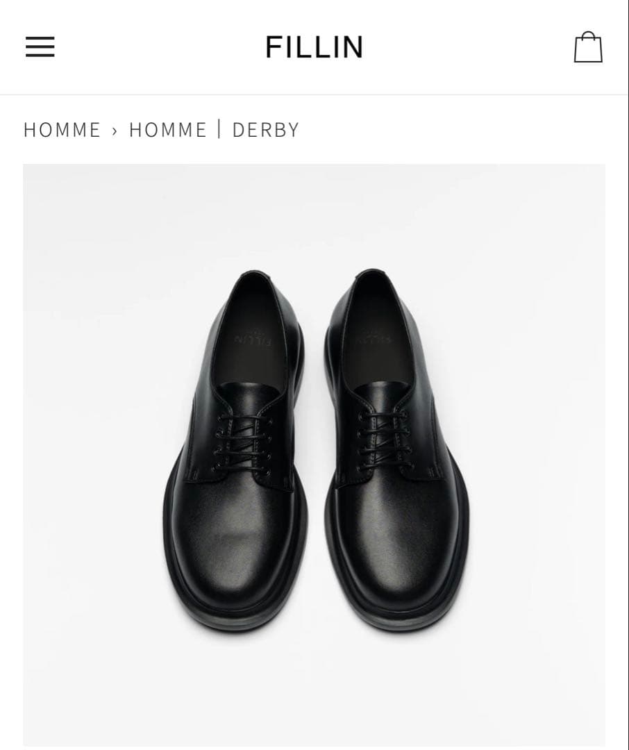 メンズfillin革靴　ヒール5.5cm