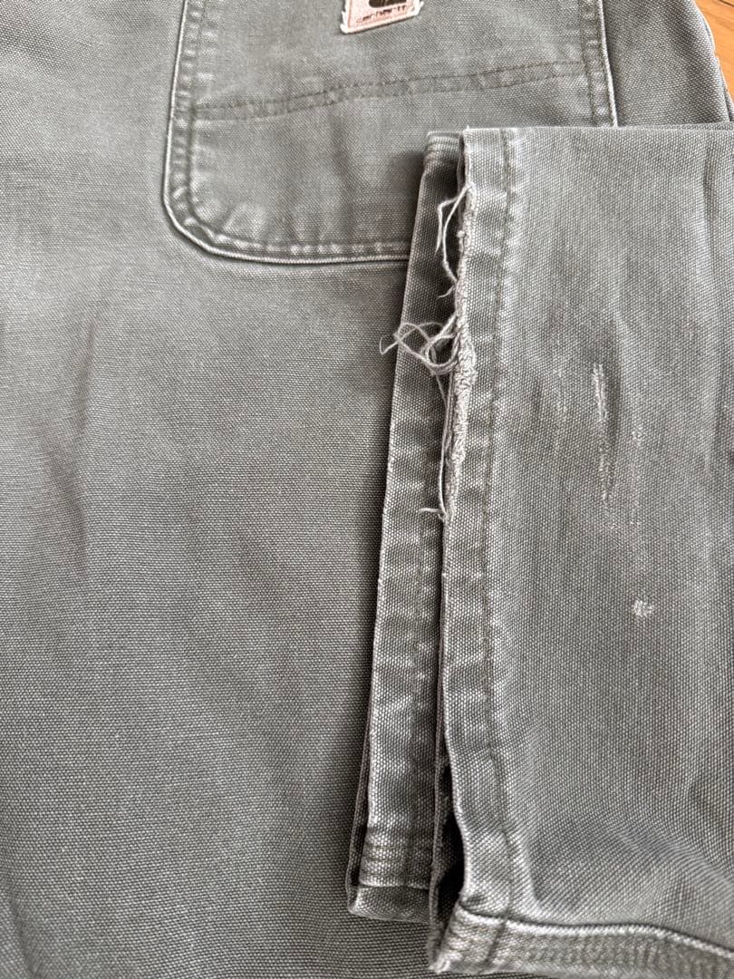 00s carhartt ペインター　ダッグ地パンツ　カーキ系 W44 L32