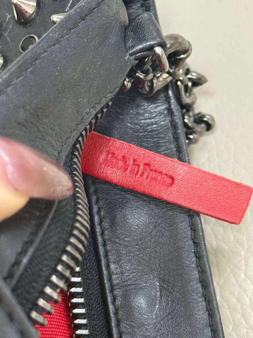 クリスチャンルブタン クラッチ ショルダー バッグ スタッズ スパイク