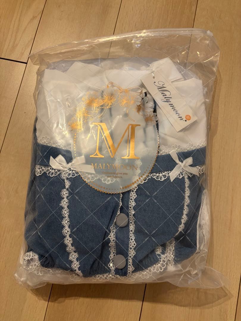 新品未開封 シュガーブルーサスペンダーデニムメイドMalymoon マリームーン
