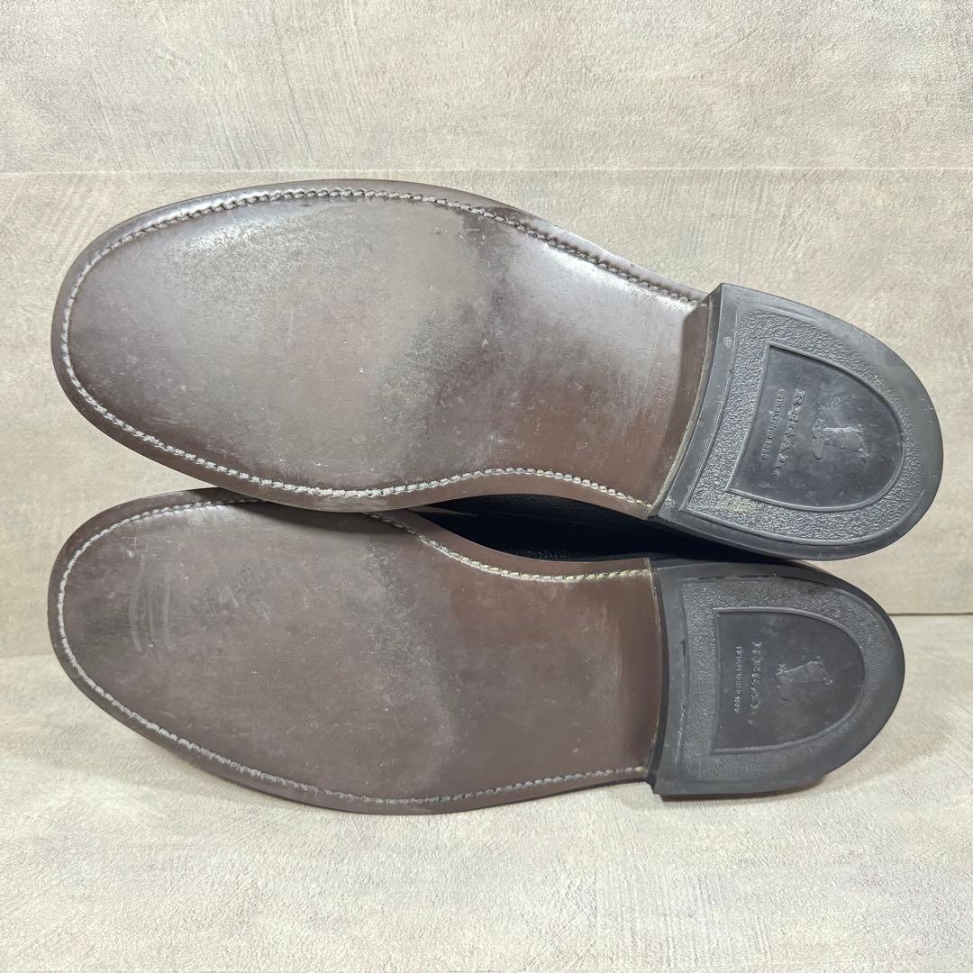 リーガル REGAL 2585 ウィングチップ シボ革 黒 25.5㎝