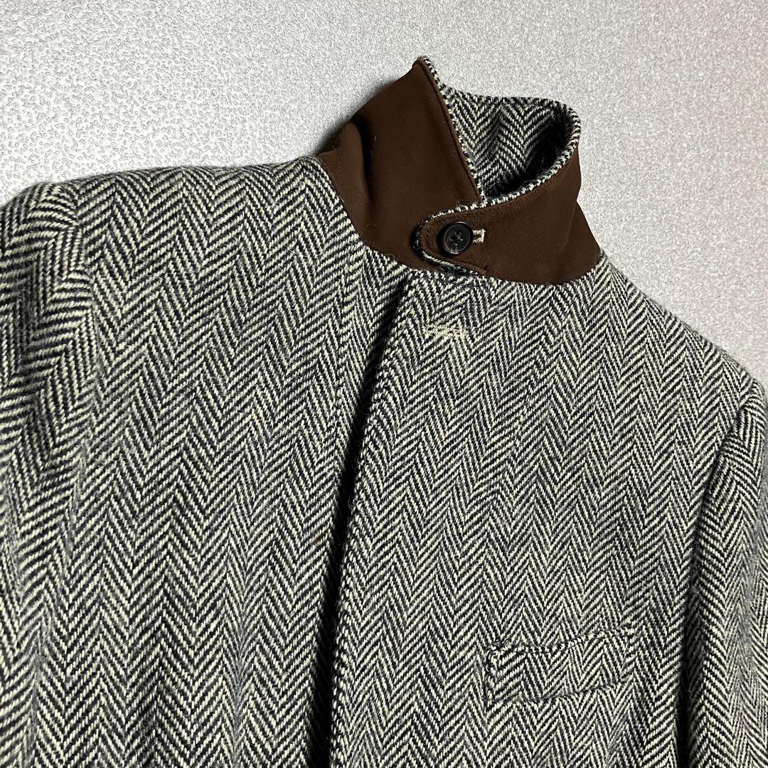 ポロラルフローレン ヘリンボーン アルパカ ラムウール テーラードジャケット