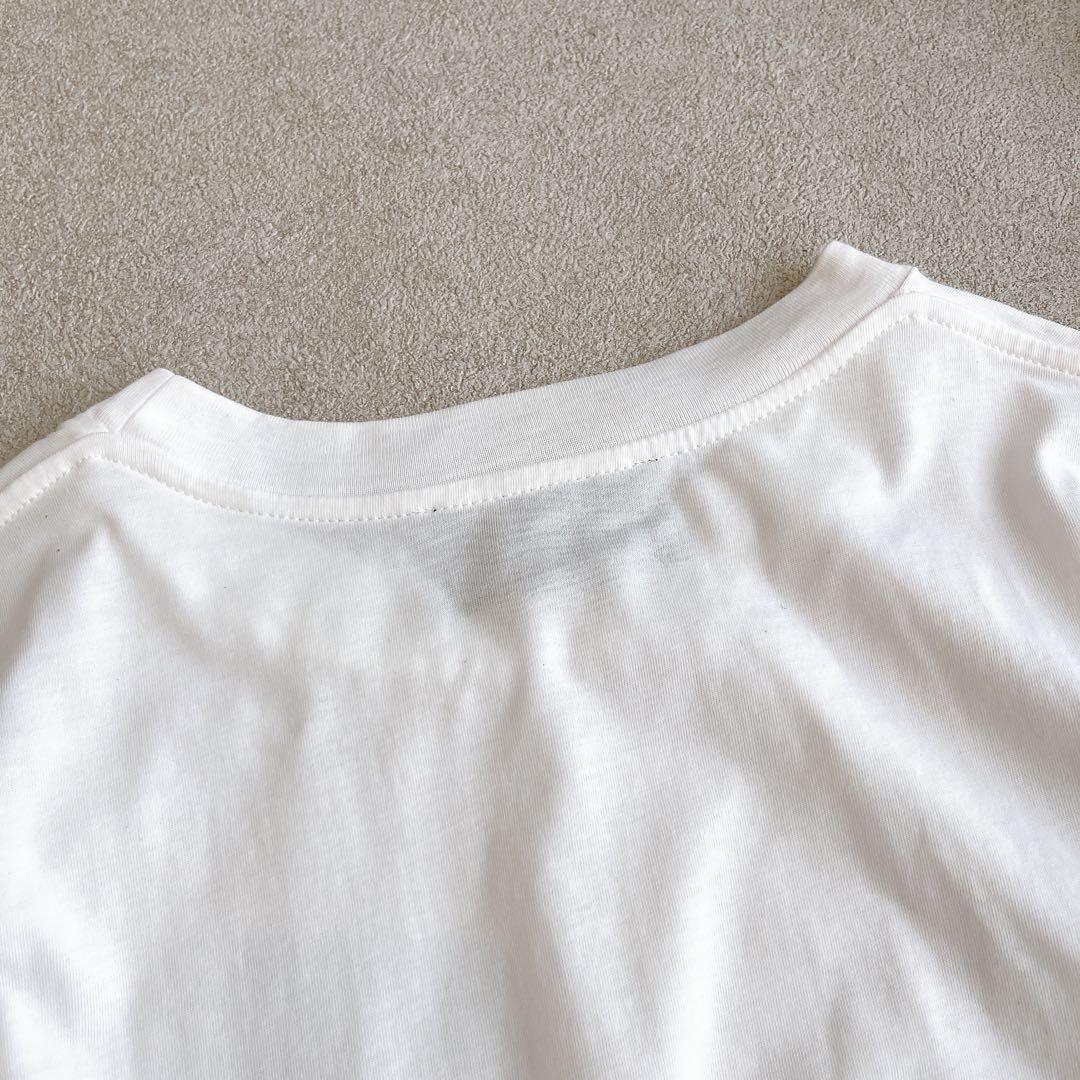 shimonerocha カットソー　Aライン　半袖　パール　刺繍　レース　S