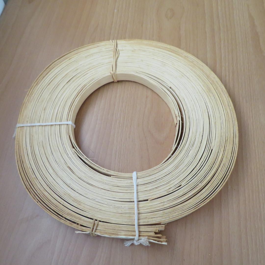 ③ハンドメイド　バスケット材料　リード　5点まとめて　約2,250g　木製かご籠