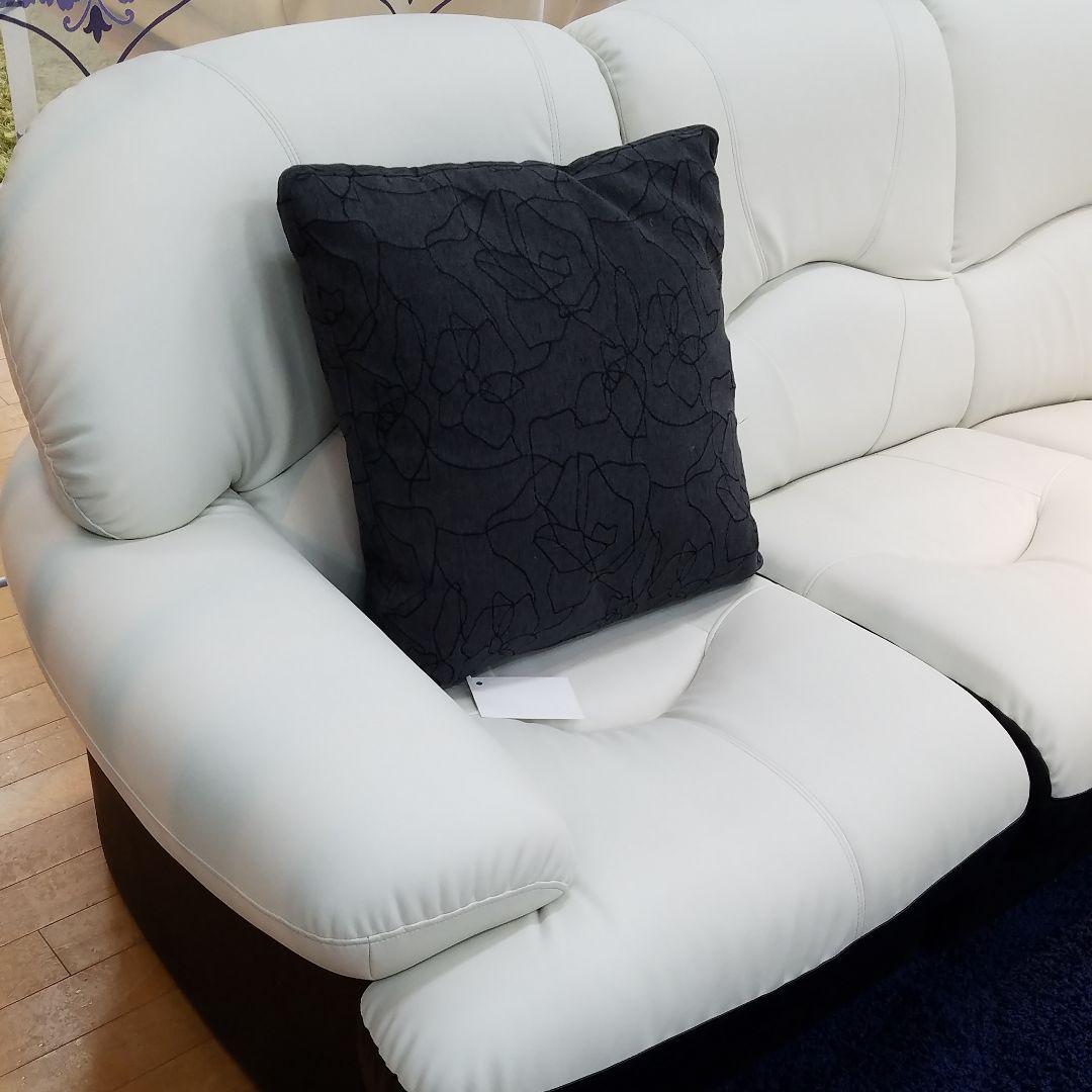 専用です^ ^白×黒　ツートンカラーソファー