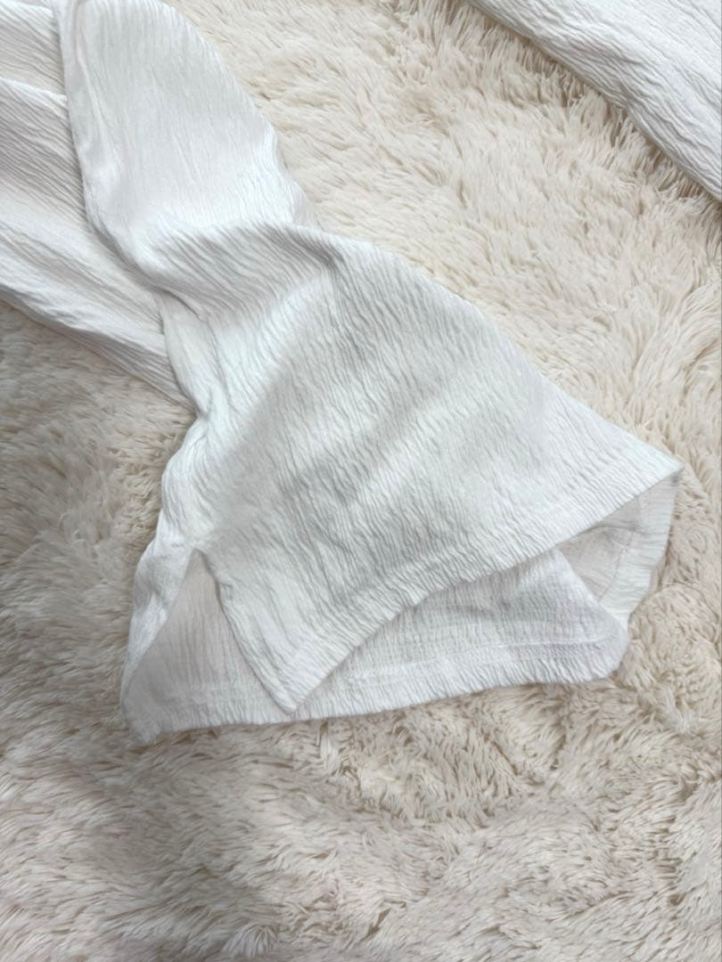 SeaRoomLynn Wave RIB STRAIGHTパンツ　ホワイト