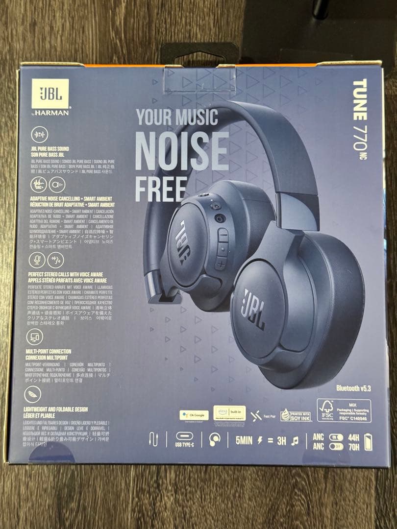【極美品】JBL TUNE 770NC ワイヤレスヘッドホン