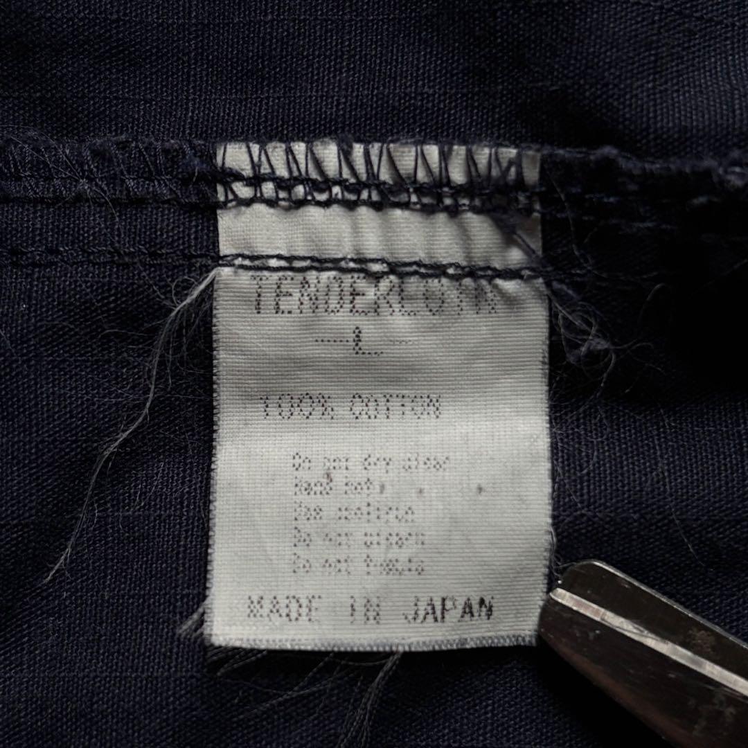 【激レアステーキタグ/日本製】 テンダーロイン カバーオール 無地 ネイビー L