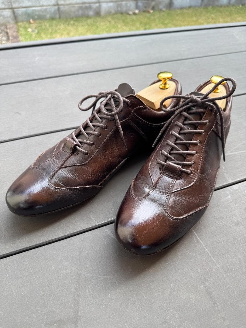 美品　大塚製靴　ジェントル　ビジネススニーカー HS-6009 チョコ ブラウン