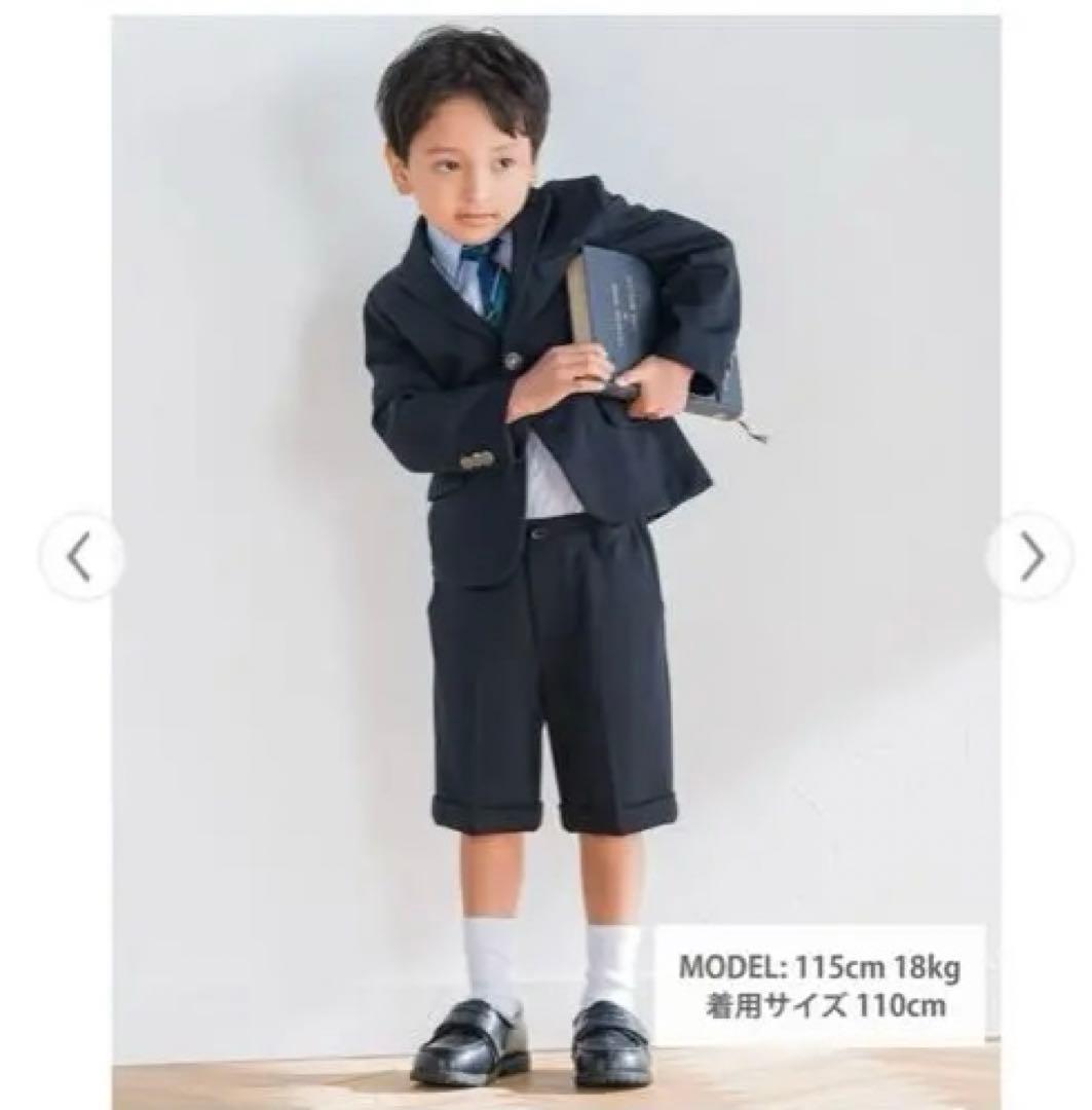 bebe ネイビー フォーマルスーツ　120cm 4点セット