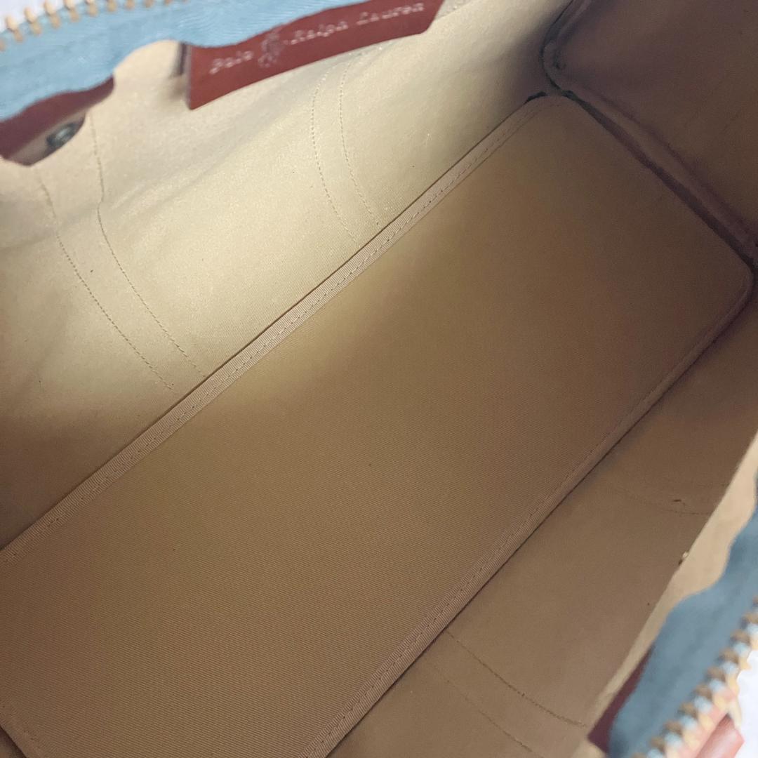 B712【2way】Polo Ralph Lauren★チェック柄ボストンバッグ