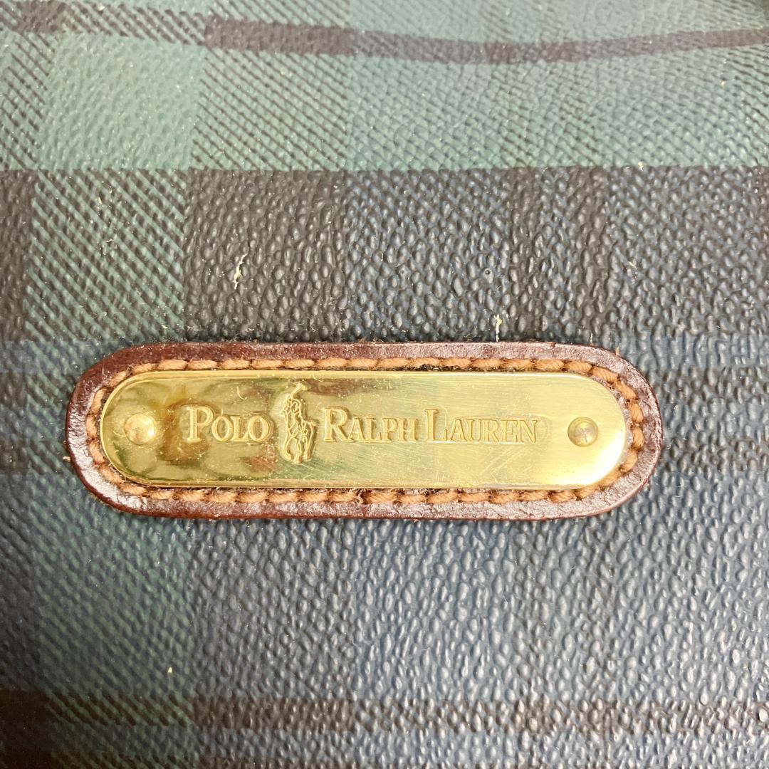 B712【2way】Polo Ralph Lauren★チェック柄ボストンバッグ