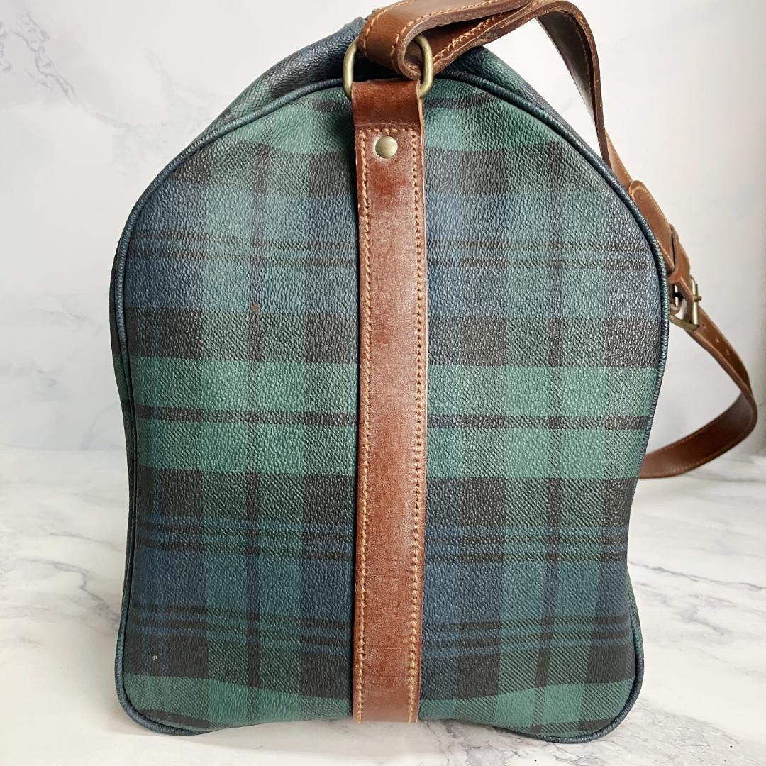 B712【2way】Polo Ralph Lauren★チェック柄ボストンバッグ