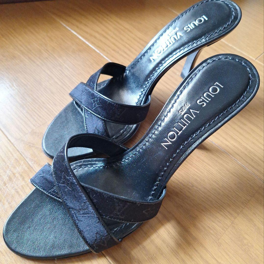 美品　LOUIS VUITTON ルイヴィトン ブラック ミュール 36