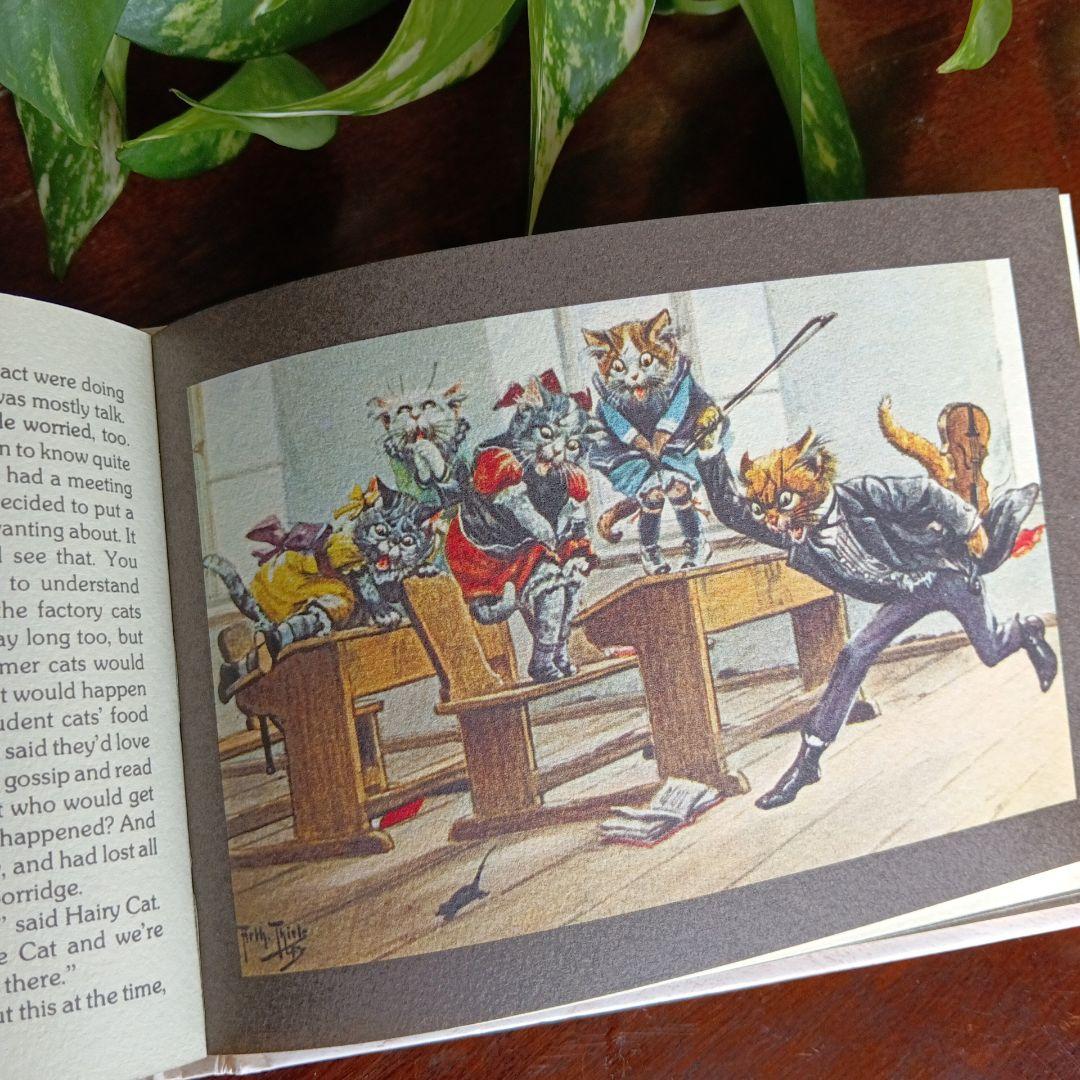 洋書古書　希少　猫の国　アート　画集　ポストカード　イラスト　ヴィンテージ