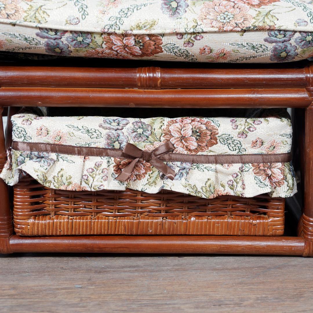 2台セット【新品1台訳あり商品】大型 ラタン 2人掛 カウチソファ アウトレット