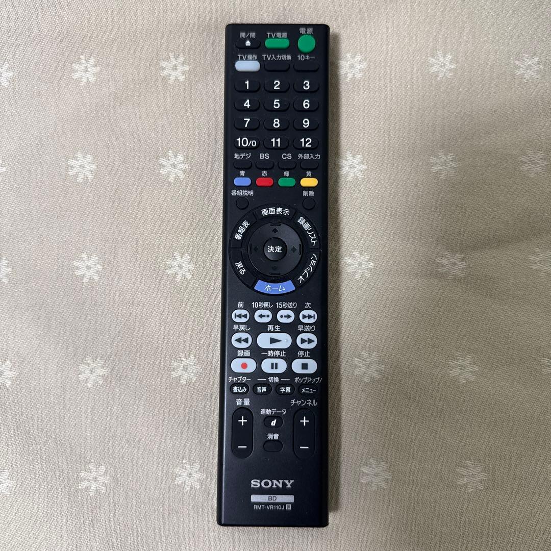 SONY 4K ブルーレイレコーダー　BDZ-ZW1500