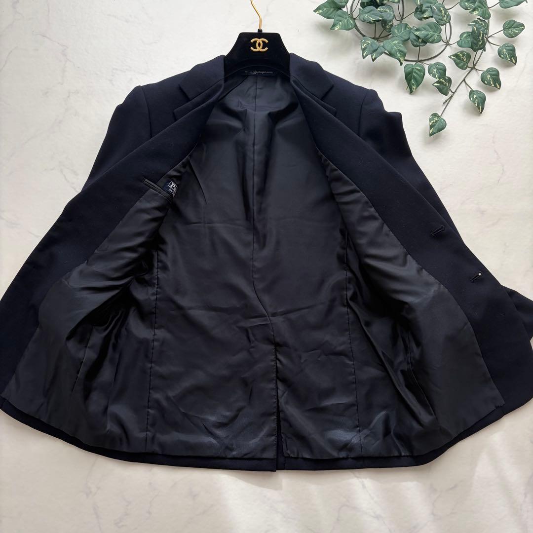 極美品✨90’s ポロラルフローレン 金ボタン 紺ブレ シングル ウール 160